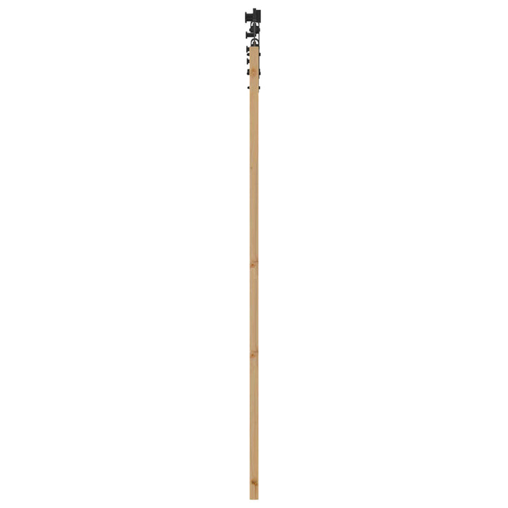 Skydedør ORKDAL Naturfarvet og sort 61 x 198,5 cm