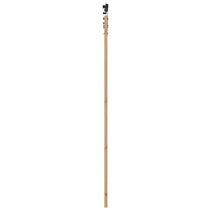 Skydedør ORKDAL Naturfarvet og sort 83 x 232 cm