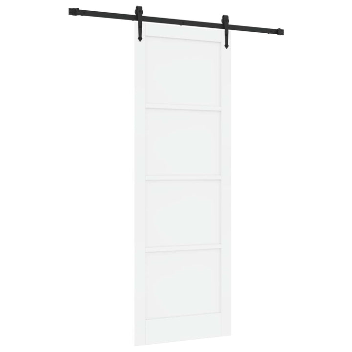 Skydedør ORKDAL Hvid og sort 83 x 232 cm Massivt fyrretræ