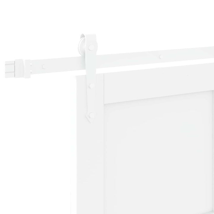 Skydedør ORKDAL Hvid 83 x 202 cm Massivt fyrretræ