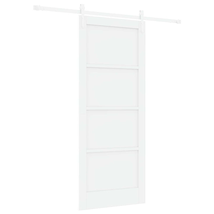 Skydedør ORKDAL Hvid 83 x 202 cm Massivt fyrretræ