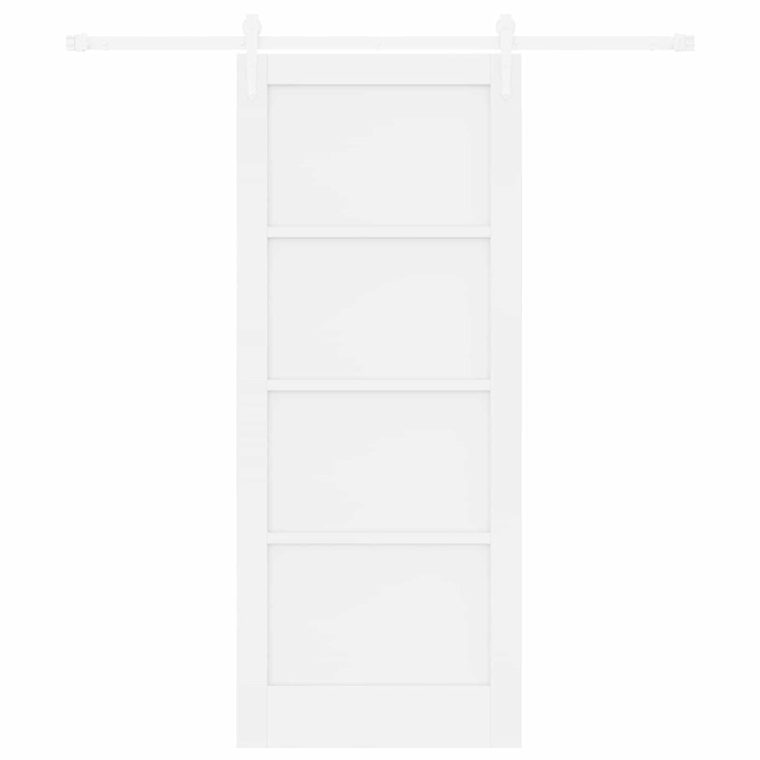 Skydedør ORKDAL Hvid 83 x 202 cm Massivt fyrretræ