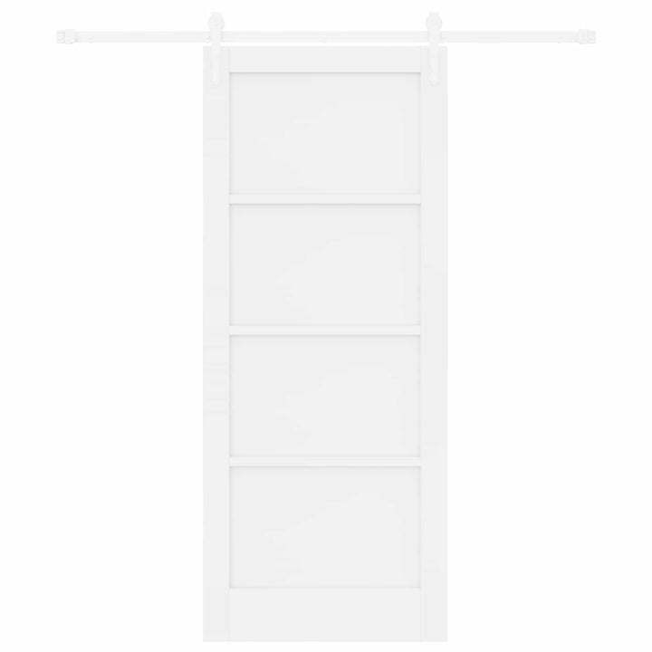Skydedør ORKDAL Hvid 83 x 202 cm Massivt fyrretræ