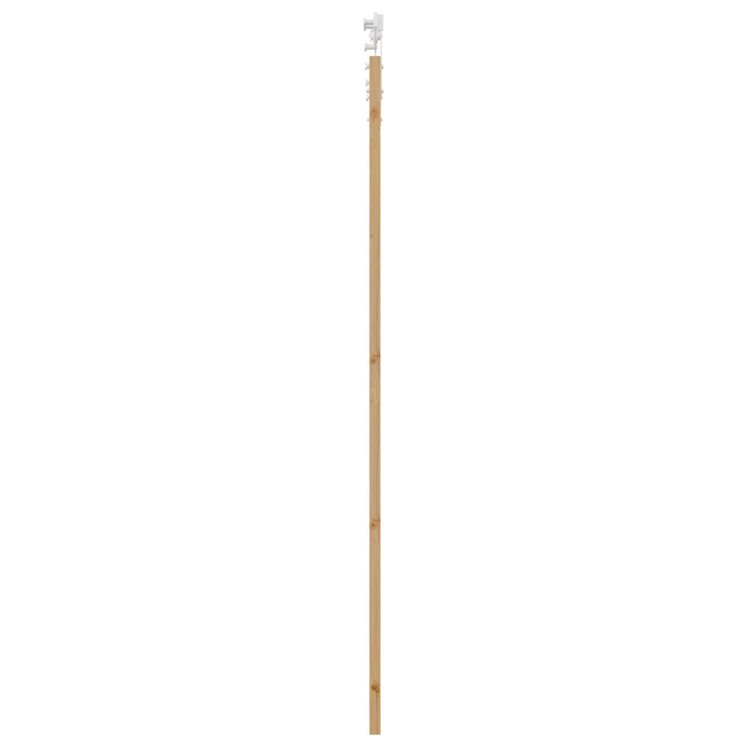 Skydedør ORKDAL 83 x 232 cm Massivt fyrretræ Natur og hvid