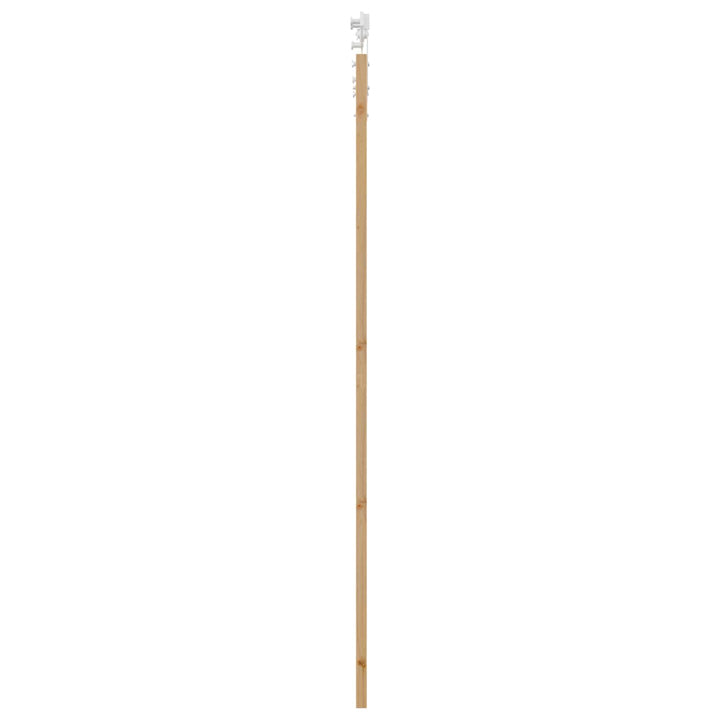 Skydedør ORKDAL 83 x 232 cm Massivt fyrretræ Natur og hvid