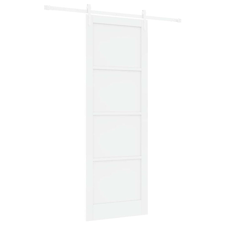 Skydedør ORKDAL Hvid 83 x 232 cm Massivt fyrretræ