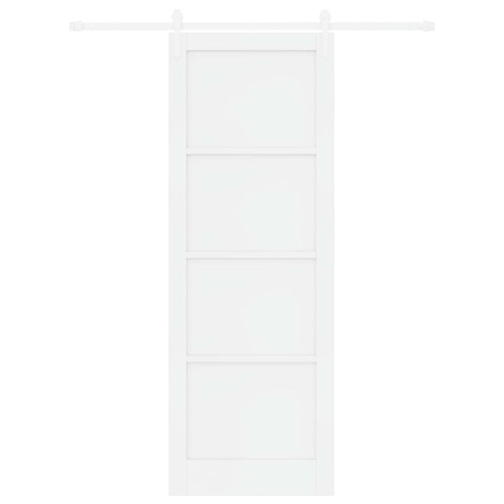 Skydedør ORKDAL Hvid 83 x 232 cm Massivt fyrretræ