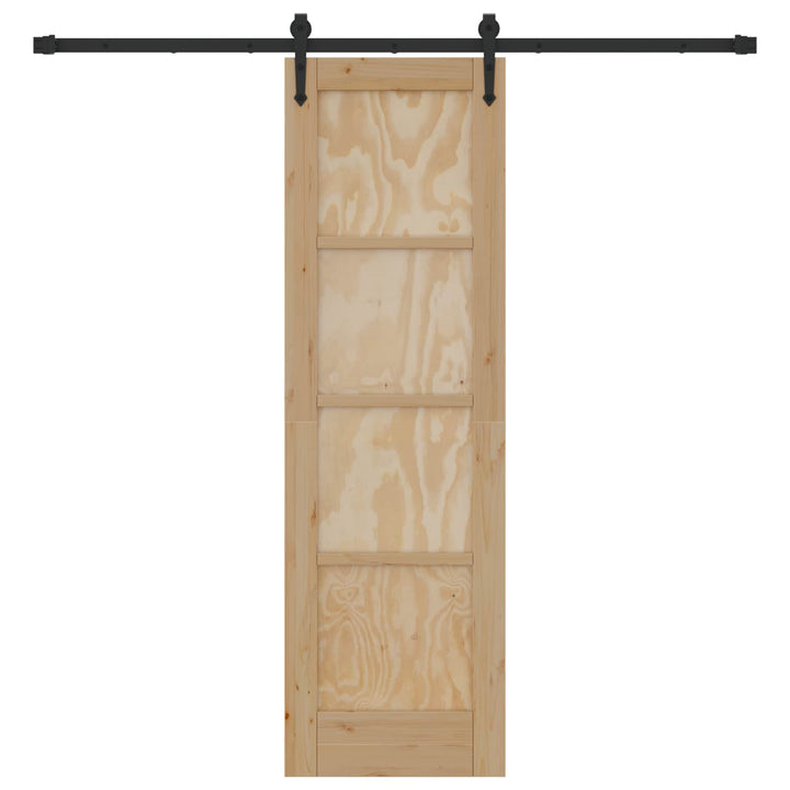 Skydedør ORKDAL Naturfarvet og sort 61 x 198,5 cm