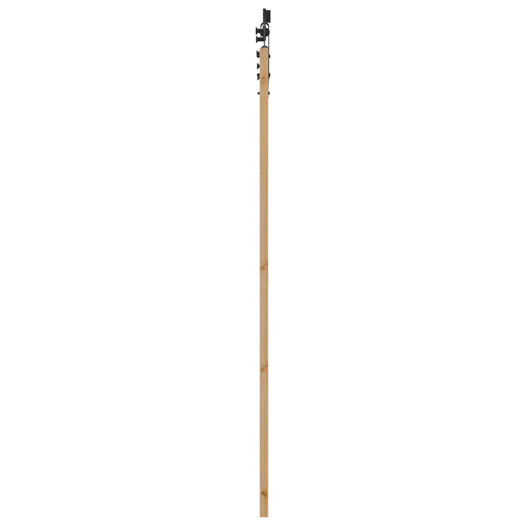 Skydedør ORKDAL Naturfarvet og sort 73,5 x 211 cm
