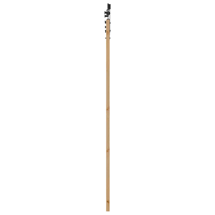 Skydedør ORKDAL Naturfarvet og sort 73,5 x 211 cm