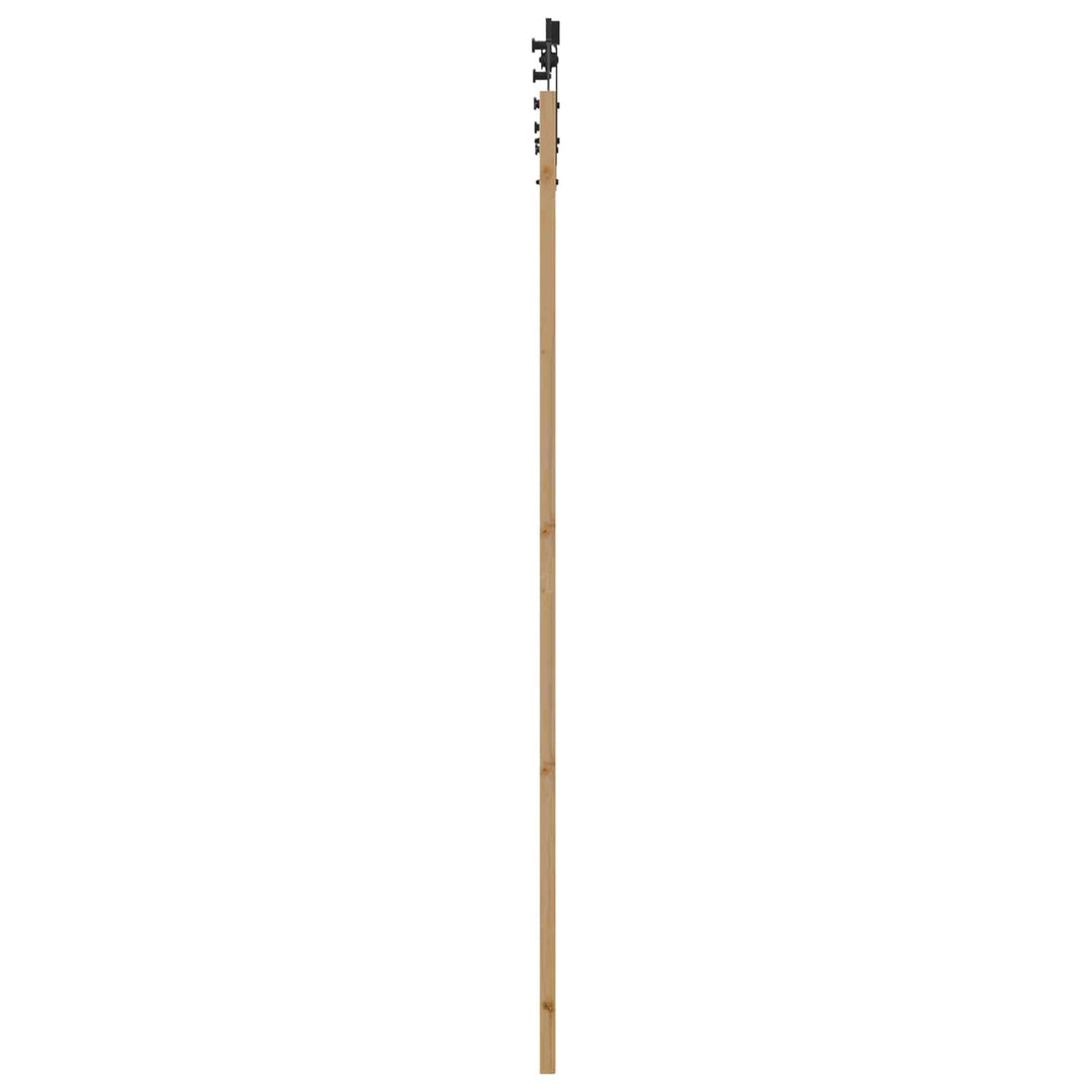 Skydedør ORKDAL Naturfarvet og sort 83 x 232 cm
