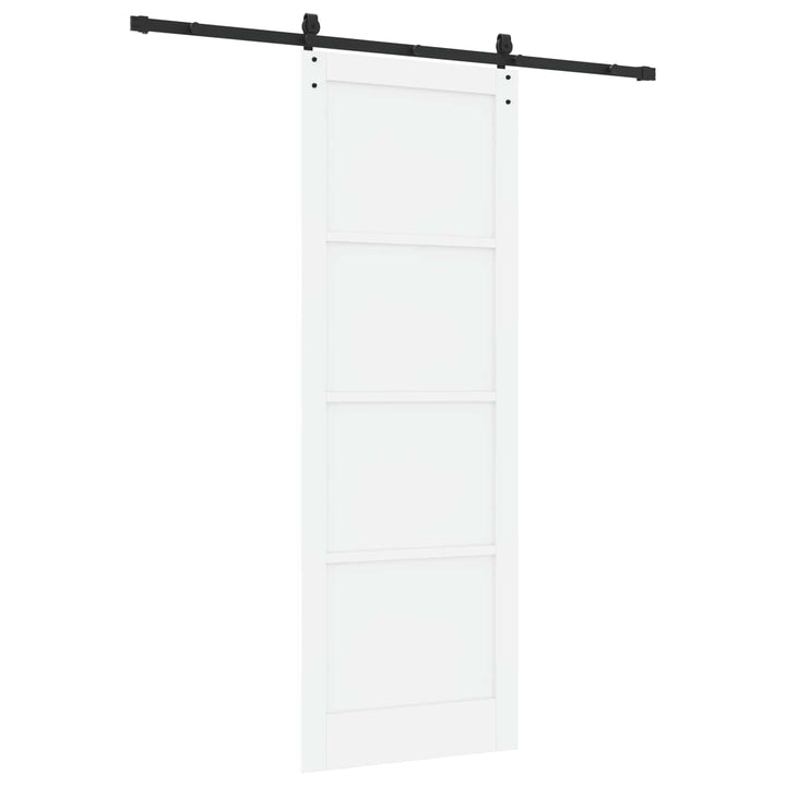 Skydedør ORKDAL Hvid og sort 83 x 232 cm Massivt fyrretræ