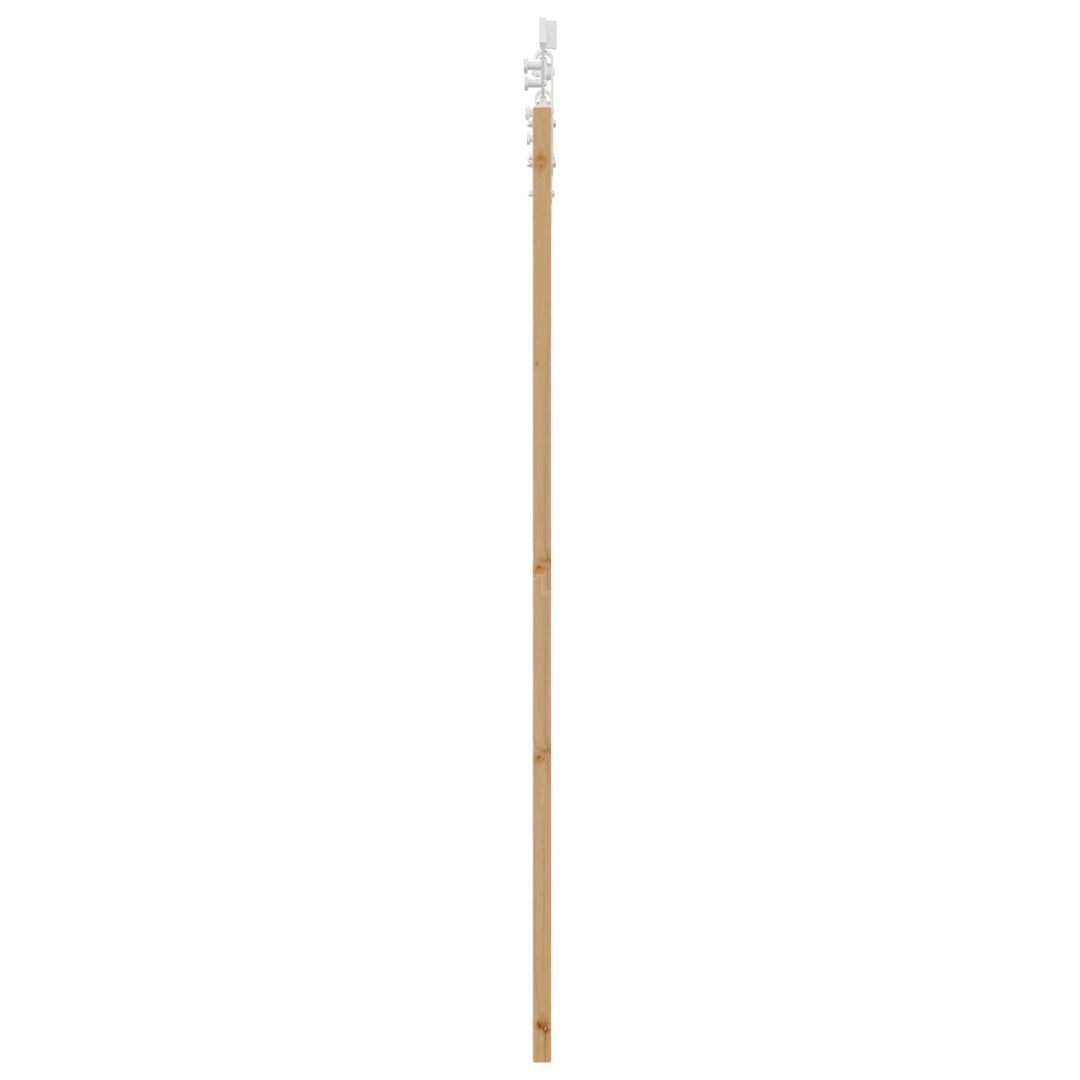 Skydedør ORKDAL Natur og hvid 61 x 198,5 cm Massivt fyrretræ