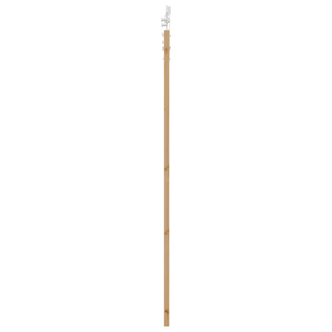 Skydedør ORKDAL Natur og hvid 73,5 x 211 cm Massivt fyrretræ