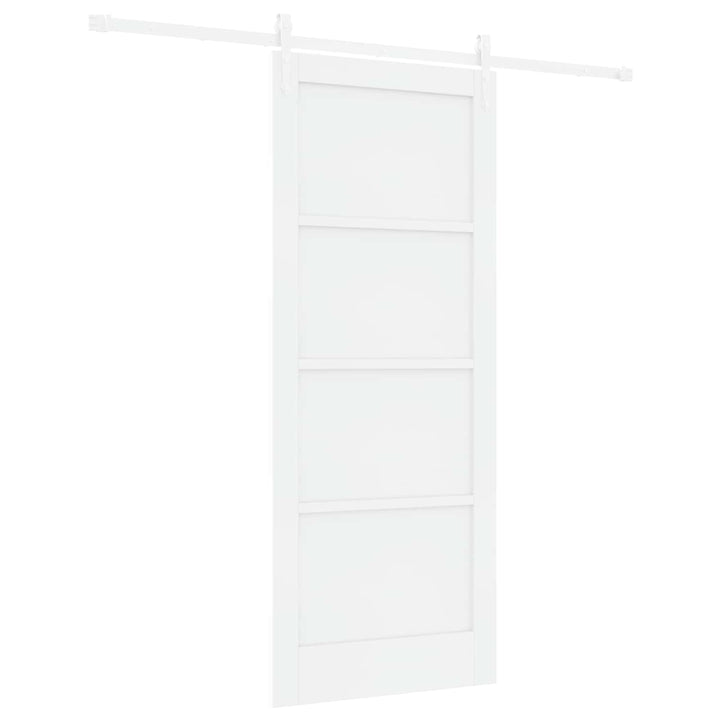 Skydedør ORKDAL Hvid 83 x 202 cm Massivt fyrretræ