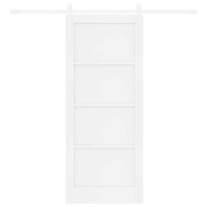 Skydedør ORKDAL Hvid 83 x 202 cm Massivt fyrretræ