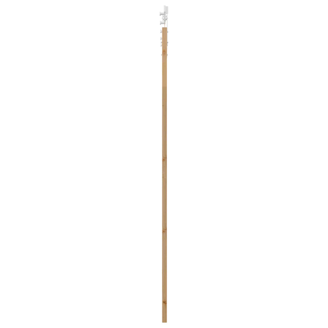 Skydedør ORKDAL Natur og hvid 83 x 232 cm Massivt fyrretræ