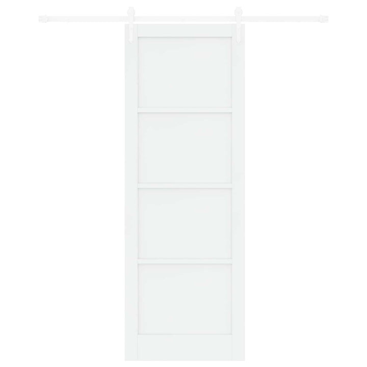 Skydedør ORKDAL Hvid 83 x 232 cm Massivt fyrretræ