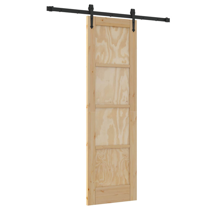 Skydedør ORKDAL Naturfarvet 61 x 198,5 cm Massivt fyrretræ