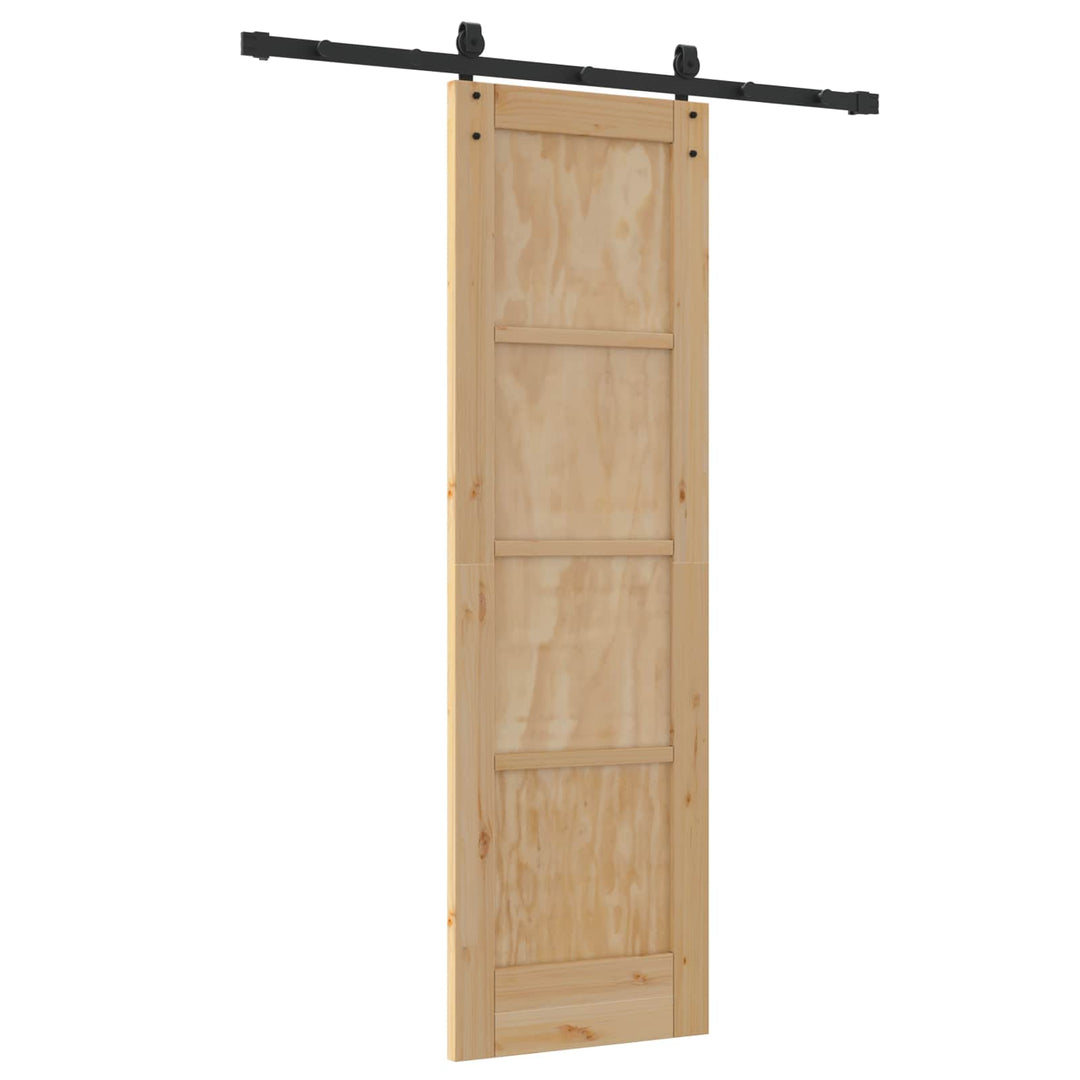 Skydedør ORKDAL Naturfarvet 61 x 198,5 cm Massivt fyrretræ