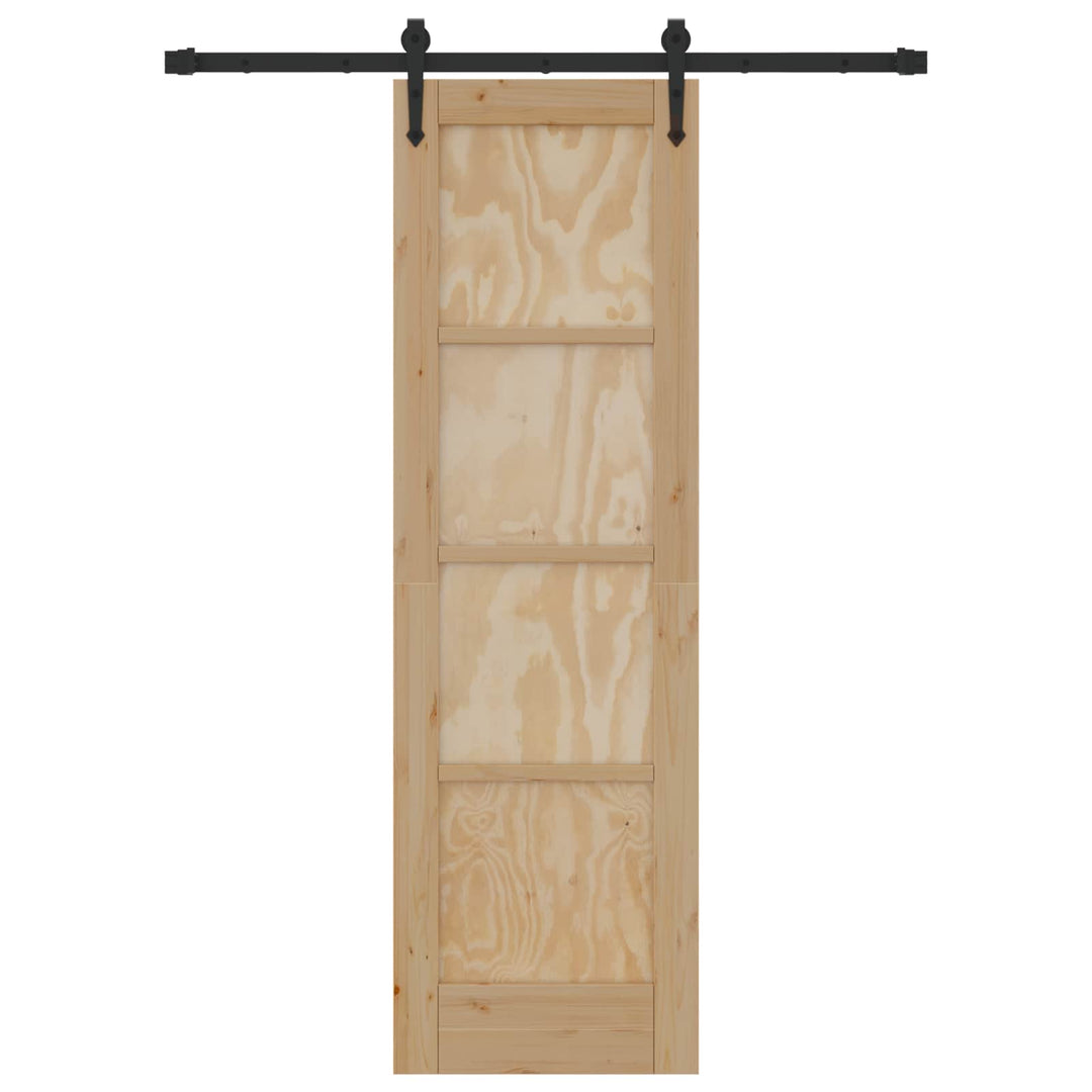 Skydedør ORKDAL Naturfarvet 61 x 198,5 cm Massivt fyrretræ