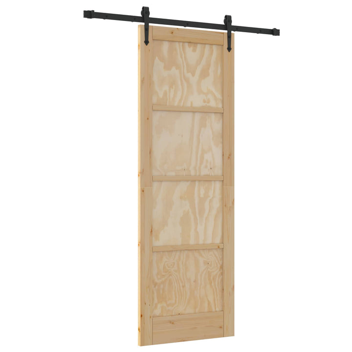 Skydedør ORKDAL Naturfarvet 73,5 x 211 cm Massivt fyrretræ