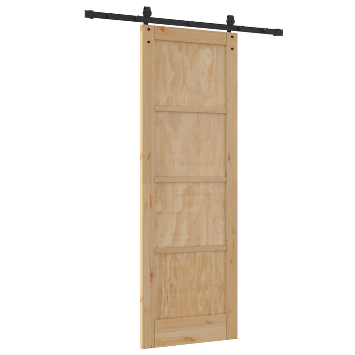 Skydedør ORKDAL Naturfarvet 73,5 x 211 cm Massivt fyrretræ