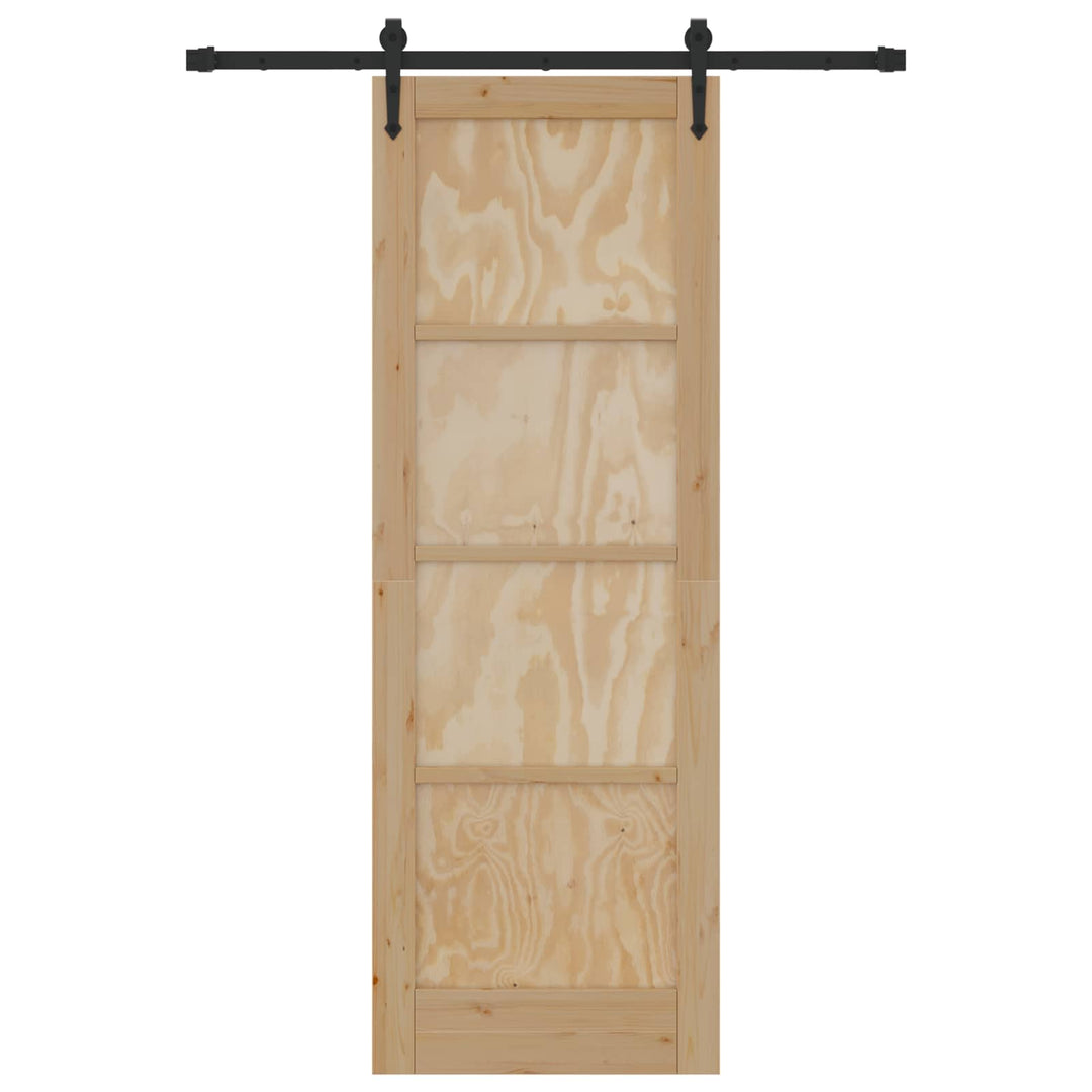 Skydedør ORKDAL Naturfarvet 73,5 x 211 cm Massivt fyrretræ