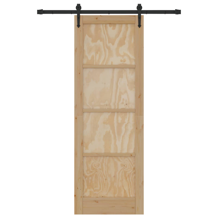 Skydedør ORKDAL Naturfarvet 73,5 x 211 cm Massivt fyrretræ