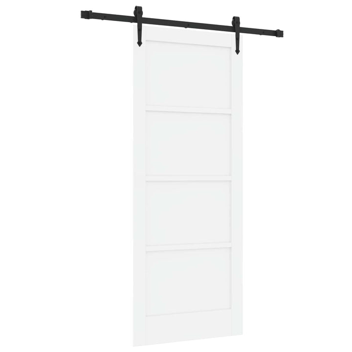 Skydedør ORKDAL Hvid 83 x 202 cm Massivt fyrretræ