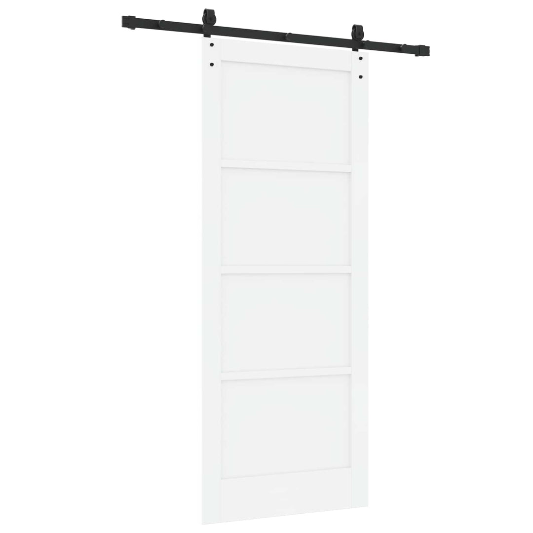 Skydedør ORKDAL Hvid 83 x 202 cm Massivt fyrretræ