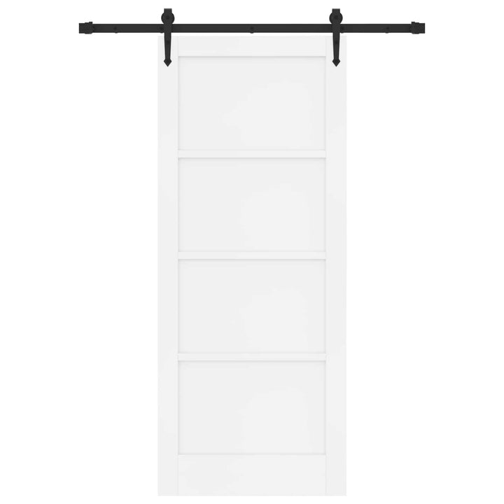 Skydedør ORKDAL Hvid 83 x 202 cm Massivt fyrretræ