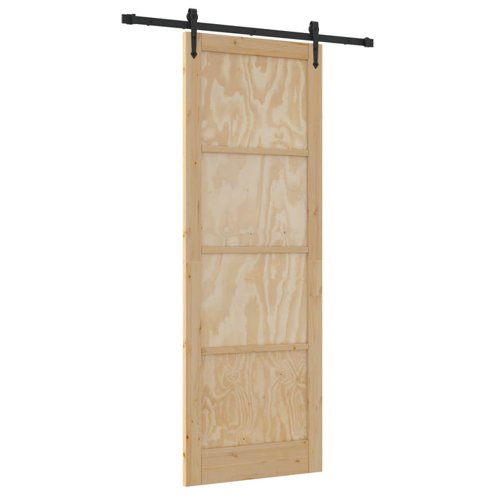 Skydedør ORKDAL Naturfarvet 83 x 232 cm Massivt fyrretræ