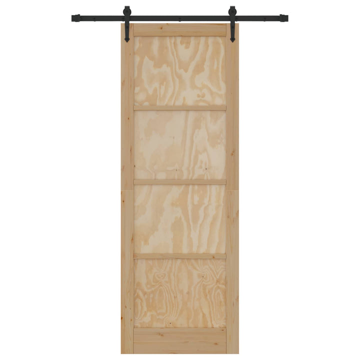 Skydedør ORKDAL Naturfarvet 83 x 232 cm Massivt fyrretræ