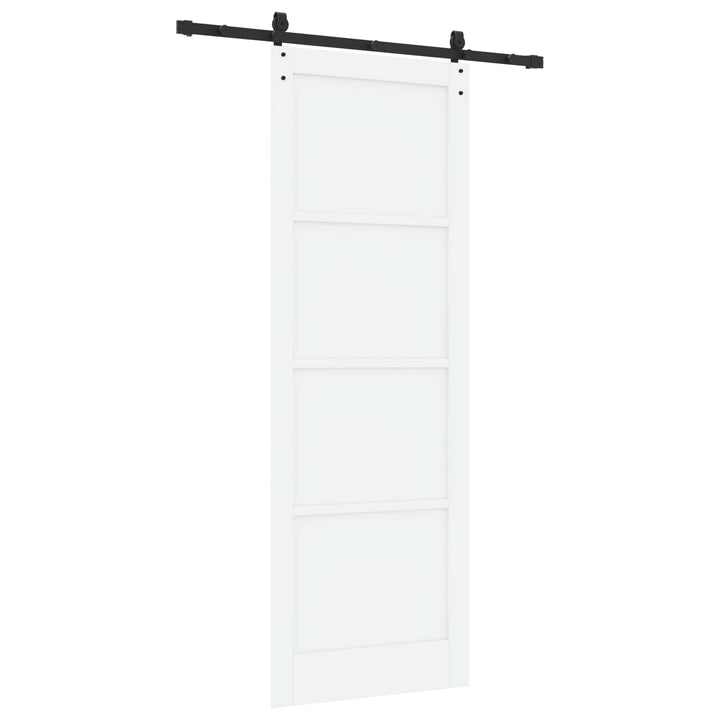 Skydedør ORKDAL Hvid 83 x 232 cm Massivt fyrretræ