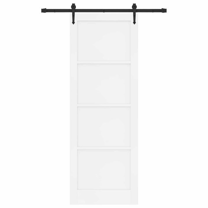 Skydedør ORKDAL Hvid 83 x 232 cm Massivt fyrretræ