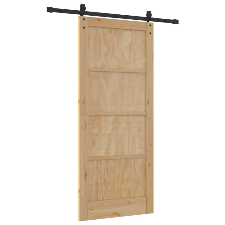 Skydedør ORKDAL Naturfarvet 86 x 198,5 cm Massivt fyrretræ