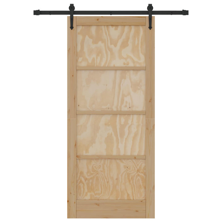 Skydedør ORKDAL Naturfarvet 86 x 198,5 cm Massivt fyrretræ