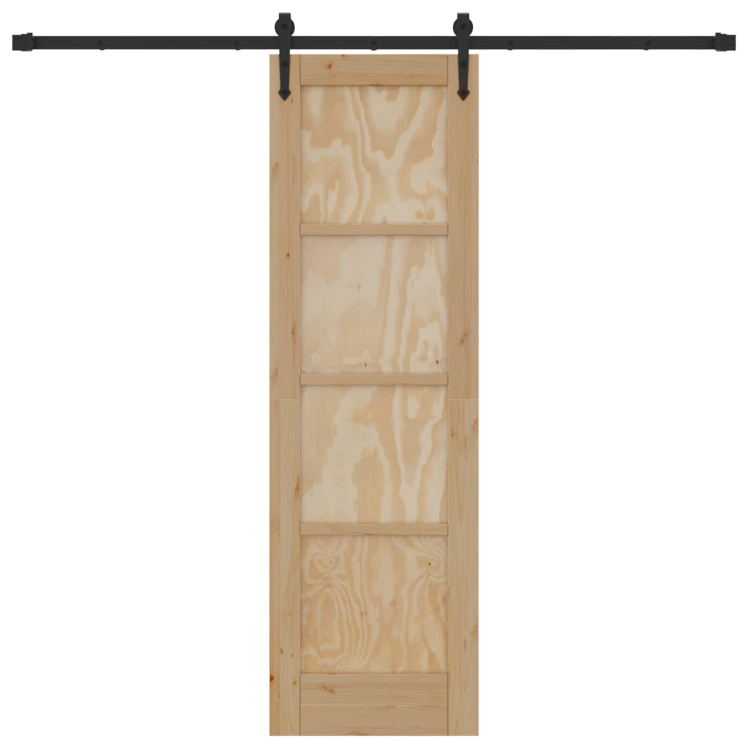 Skydedør ORKDAL Naturfarvet 61 x 198,5 cm Massivt fyrretræ