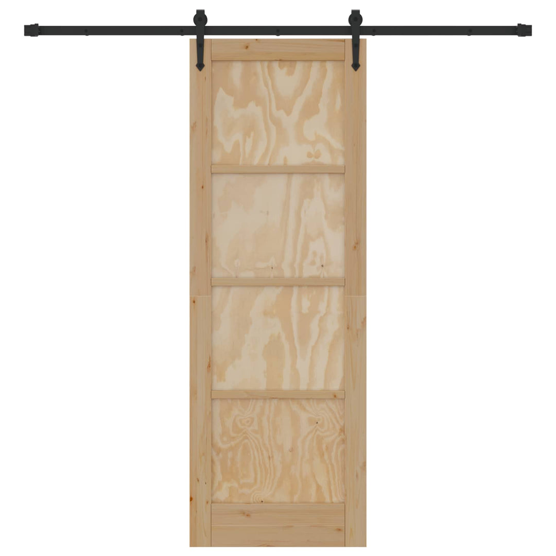 Skydedør ORKDAL Naturfarvet 73,5 x 211 cm Massivt fyrretræ