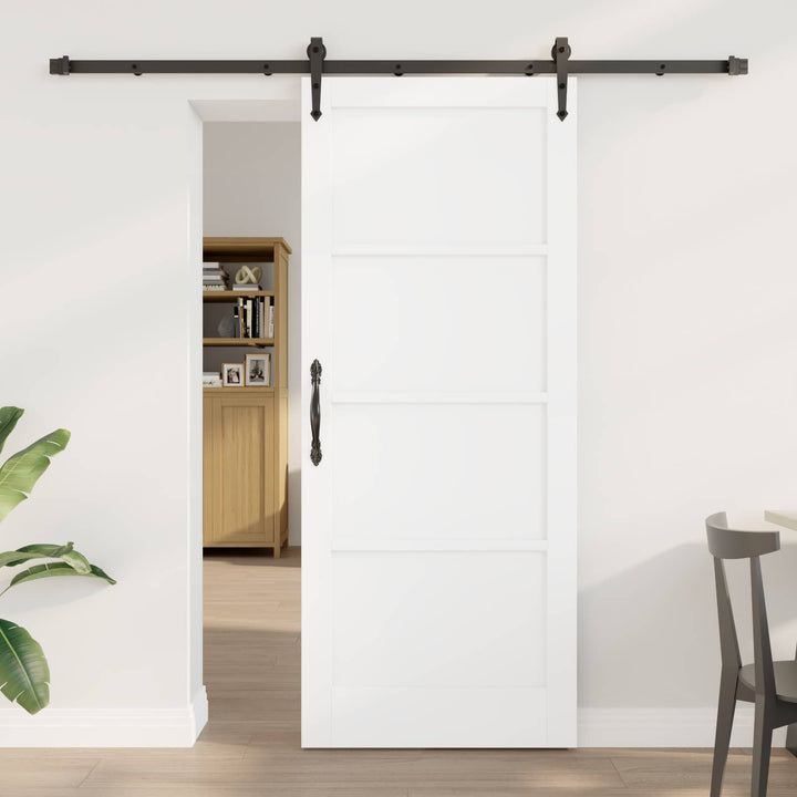 Skydedør ORKDAL Hvid 83 x 202 cm Massivt fyrretræ