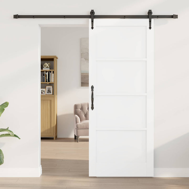 Skydedør ORKDAL Hvid 83 x 202 cm Massivt fyrretræ