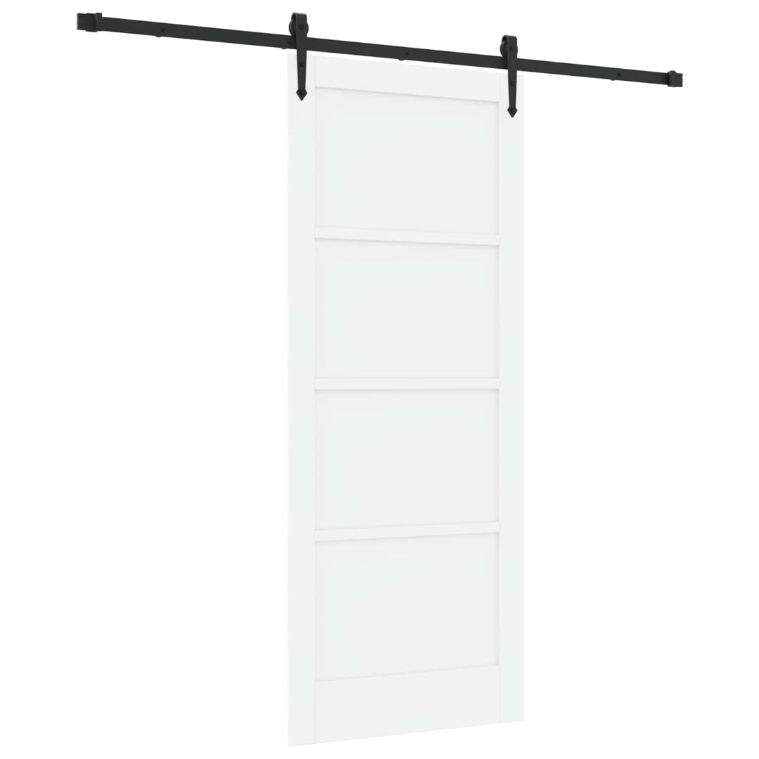 Skydedør ORKDAL Hvid 83 x 202 cm Massivt fyrretræ