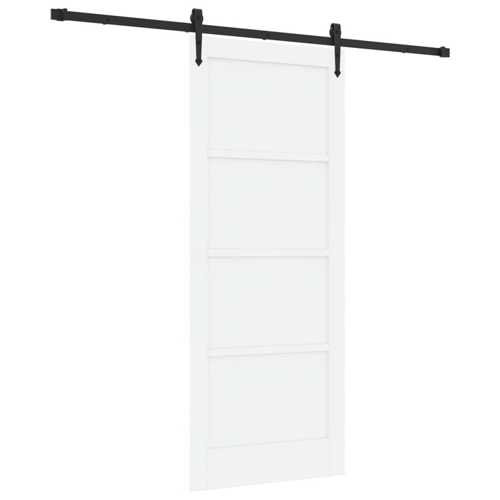 Skydedør ORKDAL Hvid 83 x 202 cm Massivt fyrretræ