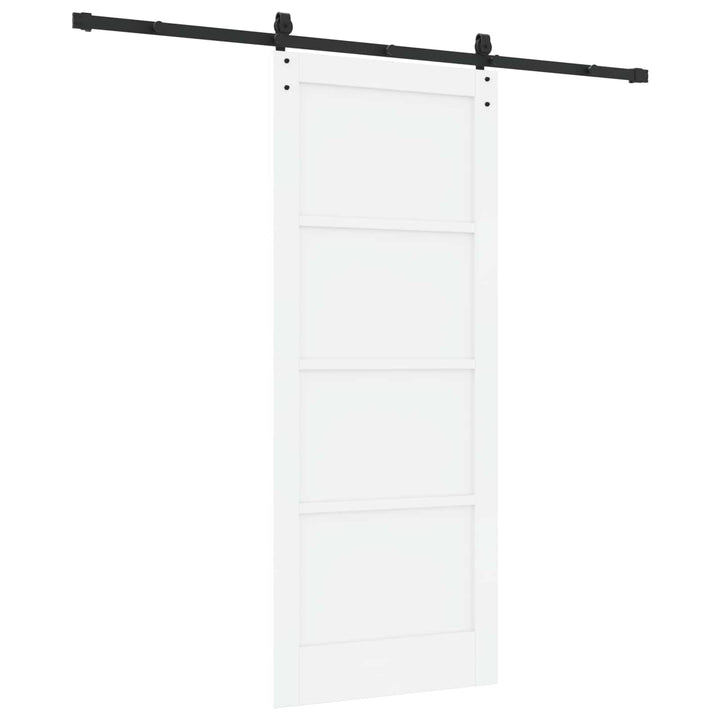 Skydedør ORKDAL Hvid 83 x 202 cm Massivt fyrretræ