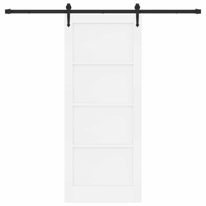 Skydedør ORKDAL Hvid 83 x 202 cm Massivt fyrretræ