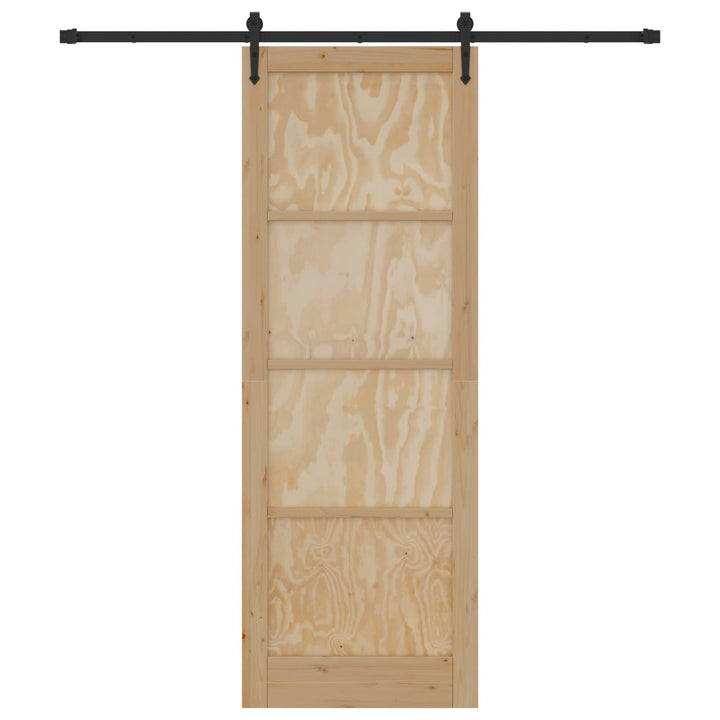 Skydedør ORKDAL Naturfarvet 83 x 232 cm Massivt fyrretræ