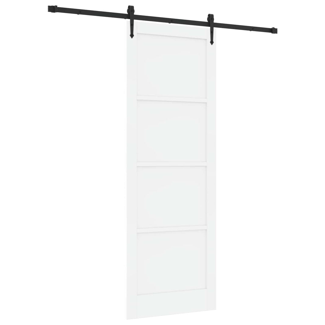 Skydedør ORKDAL Hvid 83 x 232 cm Massivt fyrretræ