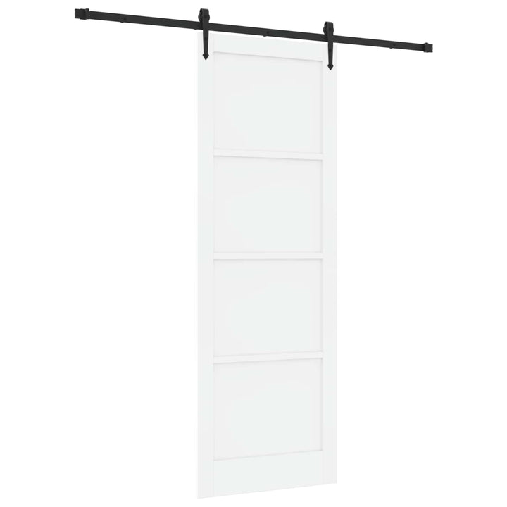 Skydedør ORKDAL Hvid 83 x 232 cm Massivt fyrretræ