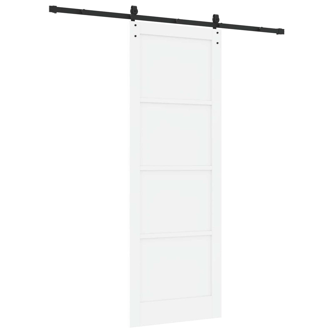 Skydedør ORKDAL Hvid 83 x 232 cm Massivt fyrretræ